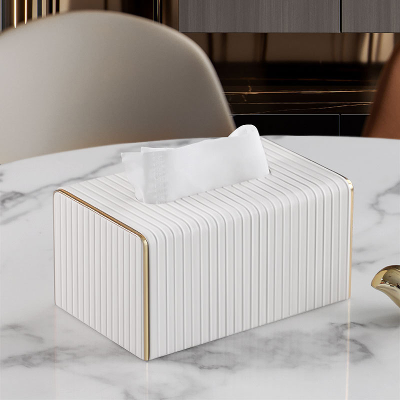Luxury Golden Tissue Boxes Storage - Punera